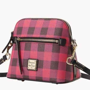 Dooney & Bourke Tucker Domed Plaid Crossbody Bag